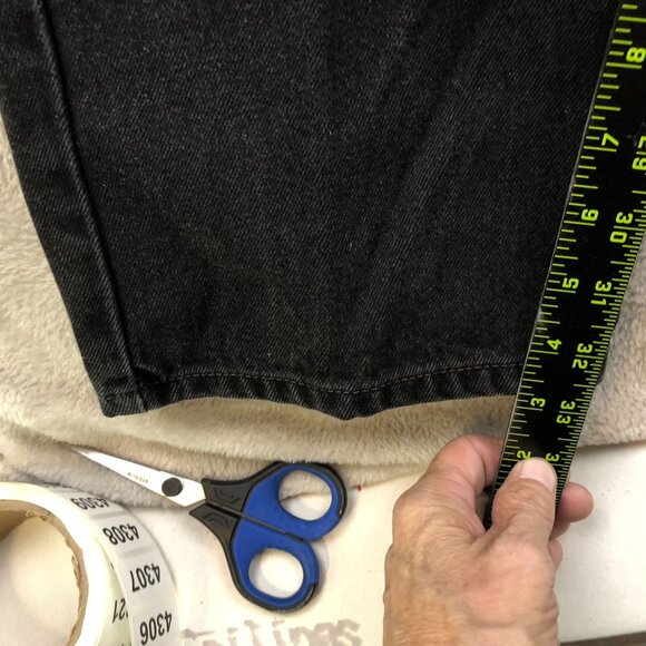 Levis Men's 505 Jeans 40x32 Black Regular Fit Straight Leg Vintage - Picture 5 of 11